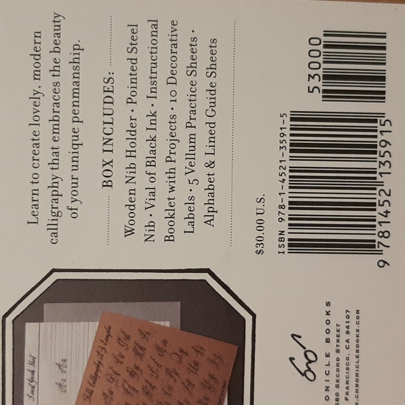 NWT Belle Calligraphy Boxed Kit - Picture 9 of 9